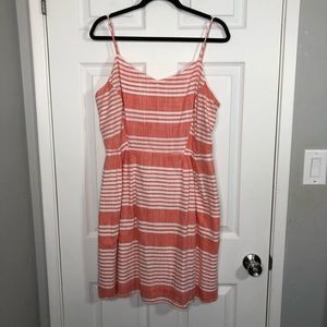 Old Navy Striped Orange Peach Dress sz Xl
